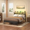 Aheaplus Platform Bed Frame with Charged Station and LED Lights - 4 of 4