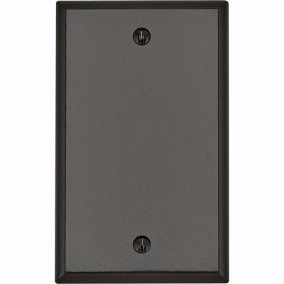 Leviton Brown 1 gang Thermoset Plastic Blank Wall Plate (Pack of 25)