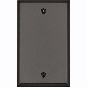 Leviton Brown 1 gang Thermoset Plastic Blank Wall Plate (Pack of 25) - 1 of 1