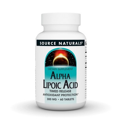 Alpha Lipoic Acid 300mg Time Release by Source Naturals, Inc.  -  60 Tablet
