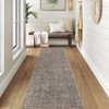 Washable Living Room Rugs Farmhouse Rug Modern Solid Carpet Soft Non Slip Low Pile Rug for Bedroom Dining Room - 2 of 4