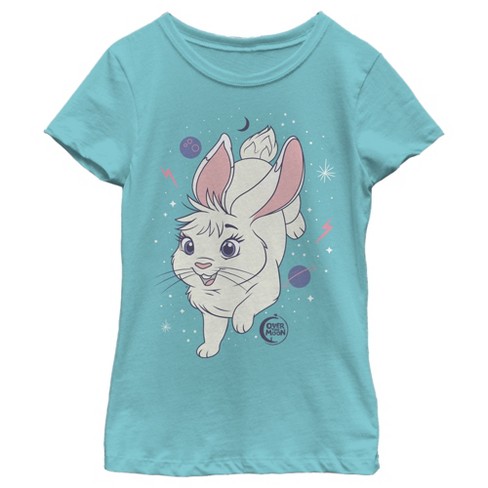 Girl S Over The Moon Bungee Star Bunny T Shirt Target