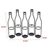YIYIBYUS Retro Wall Mounted Wine Rack, Wine Storage Display Rack with 5 Compartments, Kitchen Bar Bottles Holder Storage Shelf - 4 of 4