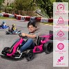 24V Kids Electric Drift Go-Kart, Adjustable Seat, 4 Speed Modes, LED Lights, Music & Horn, Battery-Powered Ride-On for Ages 6-12 - 4 of 4