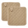 Burlap Natural Pot Holder Set of 2 8x8 - 2 of 4
