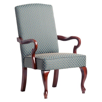 Derby Blue Gooseneck Arm Chair - Comfort Pointe