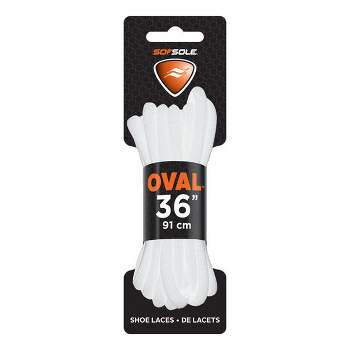 Sof Sole White Athletic Oval Shoe Laces
