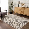 Hauteloom Gray Ecorse Zebra Print Area Rug - 4 of 4