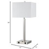 Cal Lighting 60W Metal N/S Lamp With Two Outlets - 2 of 2