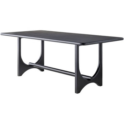 Mark & Day Jeffrey 30"H x 78"W x 39"D Modern Black Dining Table