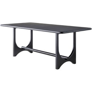 Mark & Day Jeffrey 30"H x 78"W x 39"D Modern Black Dining Table - 1 of 4