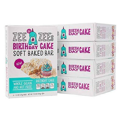 Zee Zees Birthday Cake Soft Baked Bar - 6ct/7.8oz