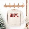 The Juniper Shop Believe Bold Puff Print Youth Ultra-Soft Graphic Sweatshirt - 2 of 3