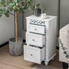 Costway Bathroom Floor Cabinet Chest Storage Organizer Shelf Wood Kitchen Collection - 2 of 4