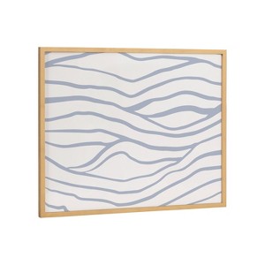 Kate & Laurel All Things Decor 20"x16" Gallery Simple Elegant Coastal Waves Print by The Creative Bunch Studio Gold - 1 of 4