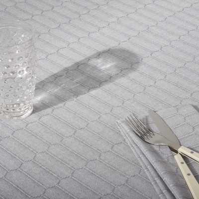 Charcoal Grey Cotton Rectangular Tablecloth, 60"x102"