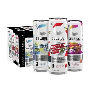CELSIUS Sparkling Space Variety Pack, Functional Energy Drink 12 fl oz (Pack of 12) - 1 of 4