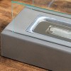 Tabletop Fireplace, 13" Concrete Alcohol Fireplace with Stainless Steel Lid for Indoor and Outdoor, 0.04 Gal Max 195 Sq. Ft., Light Grey - 3 of 4