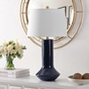 Wells Table Lamp - 28 Inch Height - TBL4349 - Navy Blue - Safavieh - 2 of 3