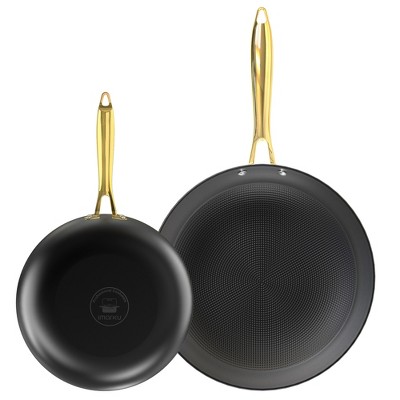 Imarku Professional Non Stick Frying pans 3 Sizes - 8&10&12 inches Honeycomb Locking Oil&Even Heat Conduction, Dishwasher&Oven Safe,Free-PFOA&PFAS