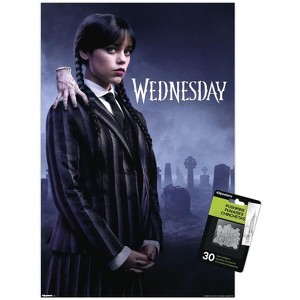 Trends International Wednesday: Season 2 (2025) - Wednesday & Thing One Sheet Unframed Wall Poster Prints - 1 of 4