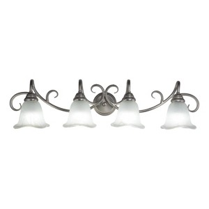 VAXCEL Bella Brushed Nickel Bathroom Vanity Light Fixture - 1 of 4