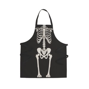 C&F Home Skeleton Bones Halloween Cotton Kitchen Apron Baking Cooking - 1 of 4
