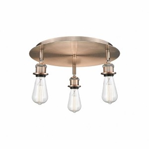 Ballston - 3 Light Flush Mount In Industrial Style-3.5 Inches Tall and 11.75 Inches Wide - 1 of 1