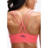 Peloton Women's Cadent Strappy Elevate Bra, Coral, Buenas Vibras - 3 of 4