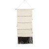 Saro Lifestyle Textured Woven Wall Hanging, 14"x34" Oblong, Black - 2 of 4