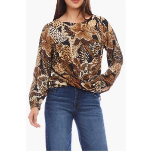 Women's Boatneck Drape Top - Karen Kane - 1 of 3