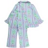 RuffleButts Toddler Girls Holiday Ruffle Flare Pajama Set - 2 of 4