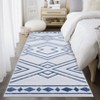 Modern Washable Geometric Area Rug Low Pile Non Slip Floor Carpet Non Shedding Stain Resistant Decorative Mat - 3 of 4