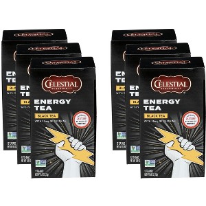 Celestial Seasonings Energy Black Tea - Case of 6 - 12 Bags - 1 of 2