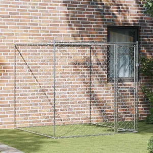 vidaXL Dog Cage 78.7" x 78.7" x 78.7" Steel - 1 of 4