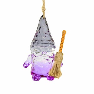 Enesco Halloween Gnome Witch Pumpkin Broom Tree Ornaments - 1 of 3