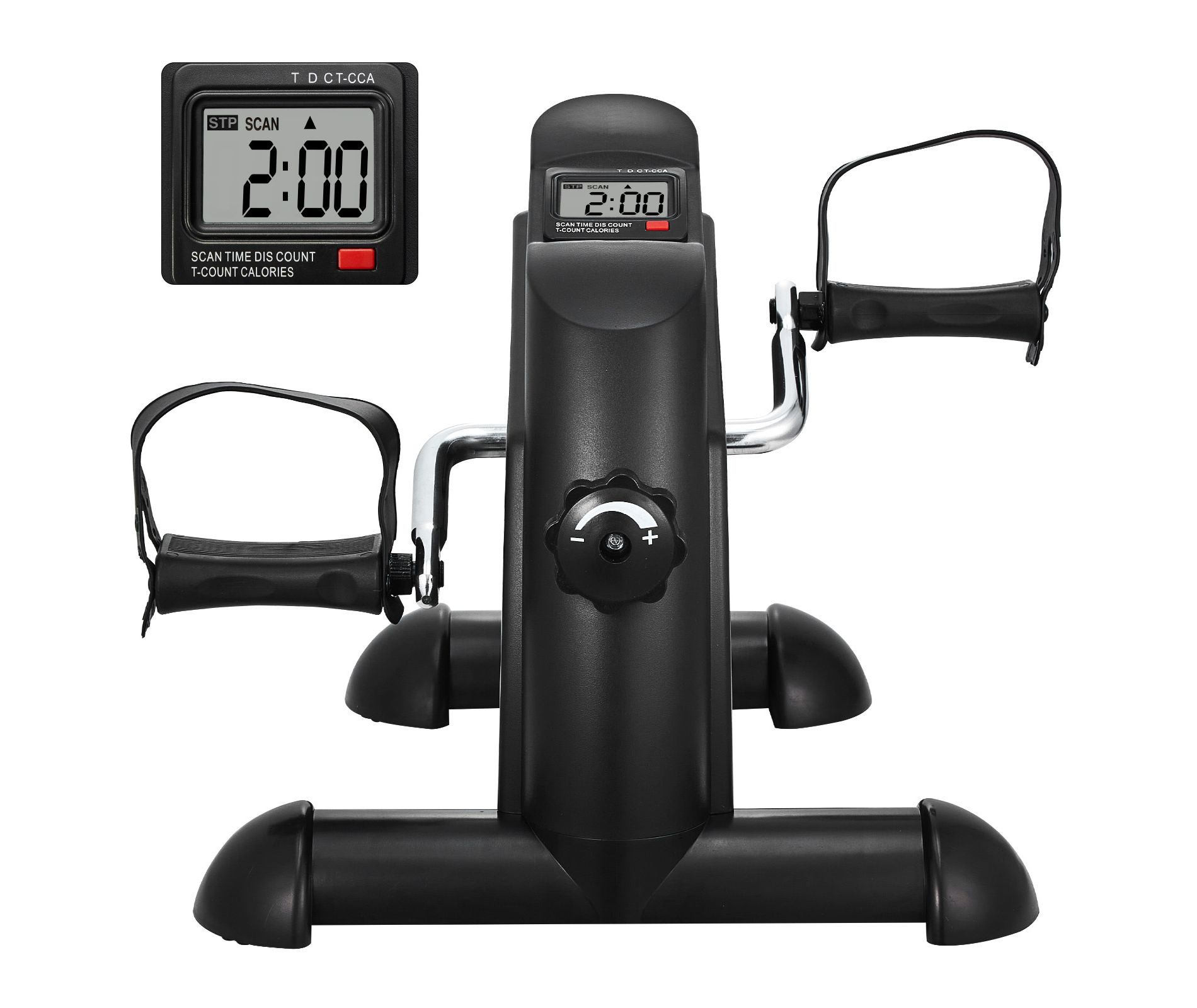 VEVOR Under Desk Bike Pedal Exerciser, Mini Exercise Bike for Arm/Leg Exercise, Multi-level Resistance Pedal Exerciser for Home Office Workout