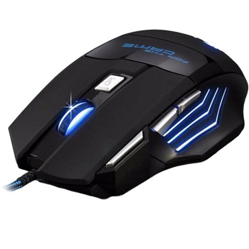 Gaming Mouse 7 Button USB Wired LED Breathing Fire Button 3200 DPI Laptop  PC