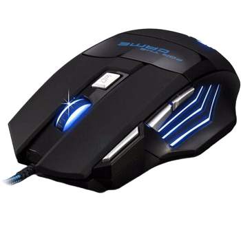 SANOXY 7 Button USB Wired LED Gaming Mouse with Breathing Fire Button and 3200 DPI for Laptop PC