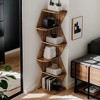 Hommoo 5-Tier Corner Bookshelf Brown - 4 of 4