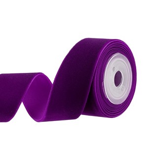 Unique Bargains Velvet Single-Faced Vintage Soft DIY Craft Decorative Wedding Ribbons - 1 of 4