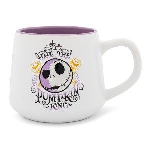 Silver Buffalo Disney The Nightmare Before Christmas "Pumpkin King" Tapered Pottery Mug - 1 of 4