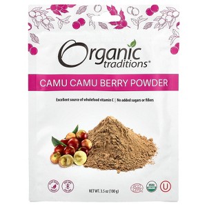 Organic Traditions Camu Camu Berry Powder,  3.5 oz (100 g) - 1 of 2