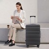 Gulches 20"/24"/28" 3 pcs/set in ABS Spinner Wheel Luggage, Carry on Suitcase, Matching Color, TSA Combination Lock (Dark Gray) - 2 of 4