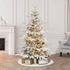 4.5' Pre-lit Flocked Utah Fir Artificial Christmas Tree Clear Lights - Puleo - 2 of 3