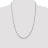 Black Bow Jewelry 3mm, Sterling Silver Round Solid Spiga Chain Necklace - 2 of 4