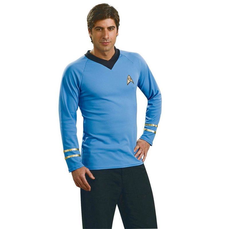 Rubies Star Trek Mens Blue Deluxe Scotty Costume, 1 of 3