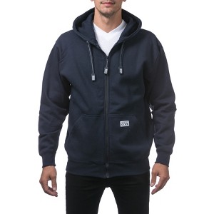 Pro Club Heavyweight Full Zip Fleece Hoodie Sweater with Front Pockets - 1 of 4