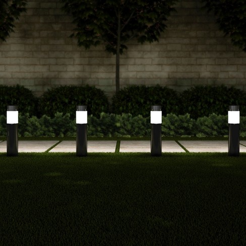 Nature Spring Stainless Steel Outdoor Stake Pathway Solar Lights