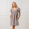 Hope & Henry Women's Puff Sleeve Crossover Party Dress - 4 of 4
